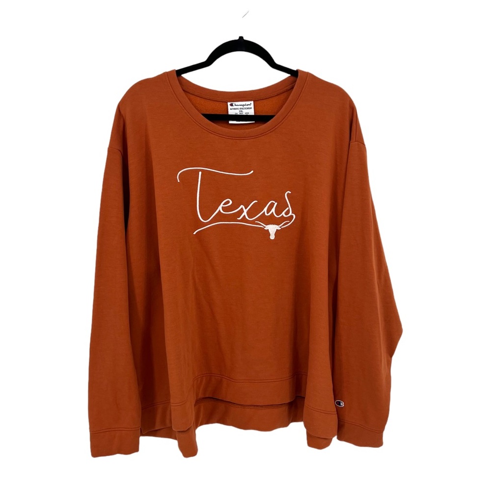 Champion Texas Longhorns Graphic Burnt Orange Sweatshirt Size 2XL